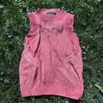 Nicole Miller Sleeveless Plaited Cotton Sweater Photo 2