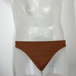 Good American Always Fits Better Bikini Bottom Size 1/2 Burnt Orange Textured Photo 1