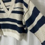 Urban Outfitters  Notched V Neck Striped Sweater Photo 6
