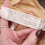 ZARA  Mesh Paneled Bodysuit Tan Orange One Piece Photo 4