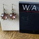 NWT WA Studios Pink crystal earrings Photo 0