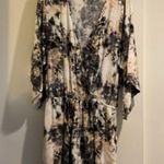 Bar III 🩶 BLACK TIE DYE Wet N Wild Romper Swim Cover-up Size XL Photo 4