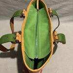 Coach  canvas shoulder tote handbag L3J-4428 beige blue green Photo 8