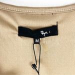 Ryu Brown Cream Crochet Tiered Lace Floral Sleeveless Lined Dress, Size Medium Photo 2