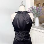 David's Bridal David’s Bridal Black Satin Oasis Bridesmaid Formal Dress Size 6 Holiday Wear Photo 6
