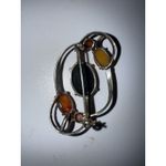 Vintage‎ Authentic Baltic Amber Sterling Silver Brooch Pin Photo 1