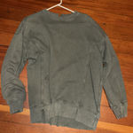 Aerie  Oversized Sweatshirt Crewneck Pullover Green Photo 0
