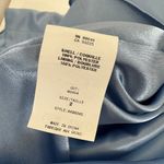 ABS Allen Schwartz  Strapless Dress Light Blue Satin Corset Draped Pleated US 2 Photo 9