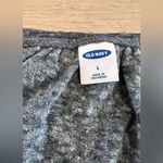 Old Navy  linen henley short sleeve tshirt heathered gray size large Photo 2