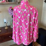 kim rogers Reindeer Pink Flannel Pajama Set Photo 4