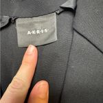 Akris ARKIS Womens Size 6 Black Blazer Wool Viscose Padded Shoulders Photo 2