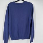 Ellsworth + Ivey Navy Blue Sweater Nantucket Embroidery Crew Neck Women's Size L Size L Photo 1