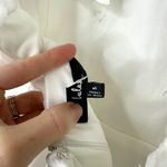 Lulus  NWOT Beloved Blossoming White 3D Floral Halter Backless Mini Skater Dress Photo 9