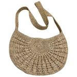 Ale By Alessandra  Rafia Straw Medium Size Purse Long Strap Coastal Boho Resort Photo 1