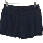 Trendy Womens Drawstring Elastic Waist Flowy Athletic Shorts Black Size XL Photo 0