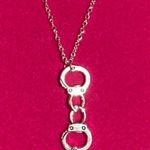 Boutique Handcuffs Necklace Sterling Silver 925 Cosplay Police Officer Halloween Costume jewelry Photo 15