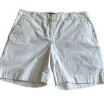 Talbots Women's White Shorts Size 10 Cotton Blend Photo 0