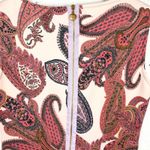 Isle Melis Kazan Paisley Sleeveless Dress Scuba Poly Stretch Brown Purple Medium Photo 9