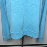 PINK - Victoria's Secret PINK VICTORIA’S SECRET Blue Lightweight Shirt Sweatshirt Small Boat Scoop Neck Photo 2