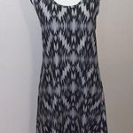 Tehama razorback Native pattern racerback stretchy summer dress Black Photo 0