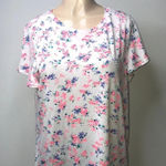 West Loop 2x$18  Size Large Multi Floral Print Tunic With Side Slits. New Photo 1