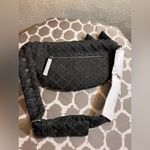 Kurt Geiger NWT Black Charcoal Grey Quilted Crossbody/Belt Bag tweed zip top Photo 6