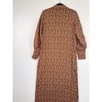 NWT Veiled Womens Dress Brown Maxi Floral Ditsy Button Down Shirtdress Boho XS Photo 8