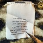 J.Crew  XXS 100% Merino Wool‎ Leopard Animal Print Cardigan Buttons Luxury Photo 8