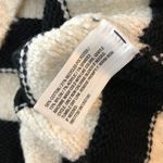 Universal Threads Universal Thread Womens Striped Cropped V-Neck Polo Sweater Ivory Black Size S Photo 4