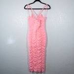 Elliatt NWT Sugarpink Bodycon Katarina Ruched Mesh Midi Dress Small Photo 7