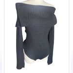 Avec Les Filles Ribbed Off Shoulder
Black Bodysuit L Photo 5