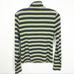 Code x Mode Striped Mock Neck Zip Front Top Size Medium Photo 7