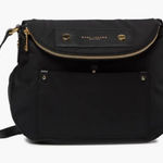 Marc Jacobs  Preppy Nylon Messenger Bag Black Gold $200 Photo 0