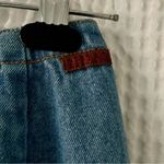 Gitano size 5/6 skirt vintage denim wrap fringe indie 1980s 1990s Blue Photo 3
