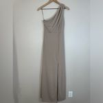 Birdy Grey NEW Kira Bridesmaid Dress With Slit In Chiffon Taupe size XS $105 Photo 3