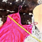 NSR‎ Hot Pink Lace Midi Dress Sleeveless Lined Size L NWOT Size L Photo 6