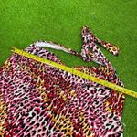 Catalina ‎ Womens 1X Swimsuit Halter Top One Piece Leopard Cheetah Print Y2K Photo 2