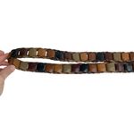 Genuine Leather Neutral Colors Interlocking Gold Buckle Belt Photo 8