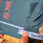 LuLaRoe *5/$25 Sale*  Liv tee "Ask Your Dad" teal & pink sz M Photo 4