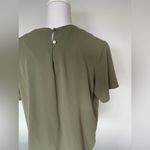 Dress Barn Vintage  Blouse | Olive/Army Green | EUC | Size M Photo 2