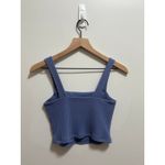 American Eagle  purple ribbed crop top cropped tank top small wide strap Photo 4