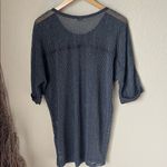 Mikoh  charcoal grey mesh net bathing cover up dress Photo 7