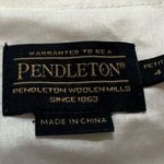 Pendleton Women's Pleat Print Dress Ivory/Blue Plaid NEW Size 4P Photo 2