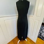 L.L.Bean Linen & Rayon Coastal Summer Maxi Dress Black Lagenlook 6 Photo 3