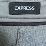 EXPRESS  Heather Gray High Rise Flare Pants Photo 4