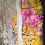 Vintage 60s 70s M Psychedelic Floral Print Boho‎ Indie Maxi Dress 14 Orange Photo 7