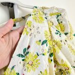 Pomelo sunflower embellished eyelets puff sleeve dress with belt Yellow Size M Photo 7