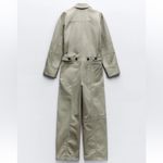ZARA  Full Length Gabardine Jumpsuit Photo 9