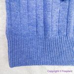 Madewell NEW Donegal dowden Henley Sweater in Coziest Yarn, blue, 2X Photo 8