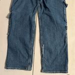 American Eagle Super high rise baggy straight Blue Cargo Jeans Photo 10